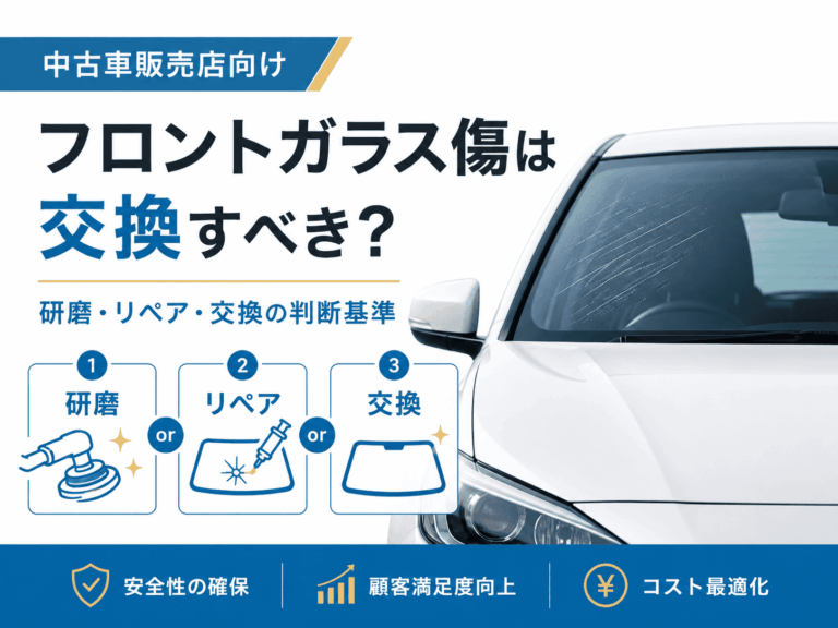 フロントガラス傷は交換すべき？